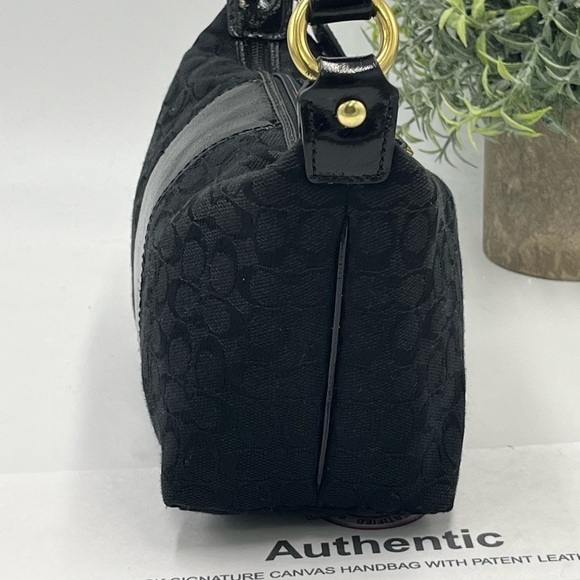 Authenticated Coach Black Jacquard signature Print Ergo Mini Small Purse 41066 - Picture 8 of 16